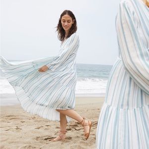 EUC! Madewell x Christy Dawn Striped Paloma Midi Dress (M)